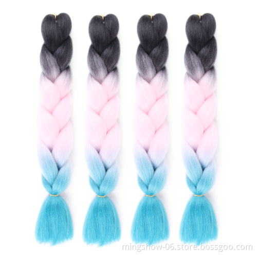 No MOQ 100g 48" high temperature fiber, fast delivery super jumbo braids